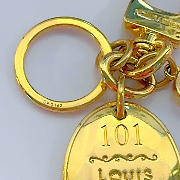 Louis Vuitton Porto Cles Maison Gold Tone Key Ring Bag Charm - Picture 3 of 7